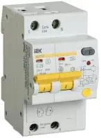 Диф.автомат АД12MS 2Р 25А 100мА IEK в Москве Диф.автомат АД12MS 2Р 25А 100мА IEK - foto