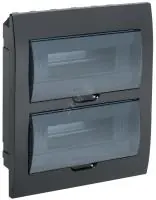 KREPTA 3 Корпус пластиковый ЩРВ-П-24 IP41 черный IEK в Москве KREPTA 3 Корпус пластиковый ЩРВ-П-24 IP41 черный IEK - foto