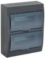 KREPTA 3 Корпус пластиковый ЩРН-П-24 IP41 черный IEK в Москве KREPTA 3 Корпус пластиковый ЩРН-П-24 IP41 черный IEK - foto