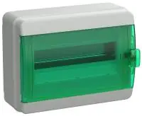 TEKFOR Корпус пластиковый КМПн-12 IP65 зеленая прозрачная дверь IEK в Москве TEKFOR Корпус пластиковый КМПн-12 IP65 зеленая прозрачная дверь IEK - foto