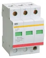 Огр-ль имп. перенапр. ОПС1-C 3P In=20kA Un=400B Im=40kA ИЭК в Москве Огр-ль имп. перенапр. ОПС1-C 3P In=20kA Un=400B Im=40kA ИЭК - foto