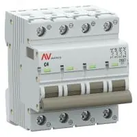 Выключатель автоматический AV-10 DC 4P 4A (C) 10kA EKF AVERES в Москве Выключатель автоматический AV-10 DC 4P 4A (C) 10kA EKF AVERES - foto